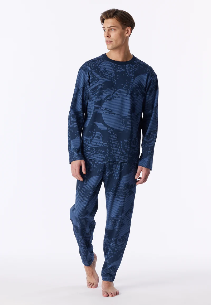 Shirt Blau gemustert - Mix+Relax