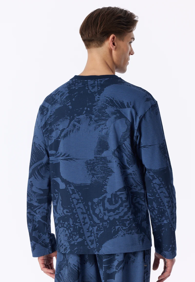 Shirt Blau gemustert - Mix+Relax