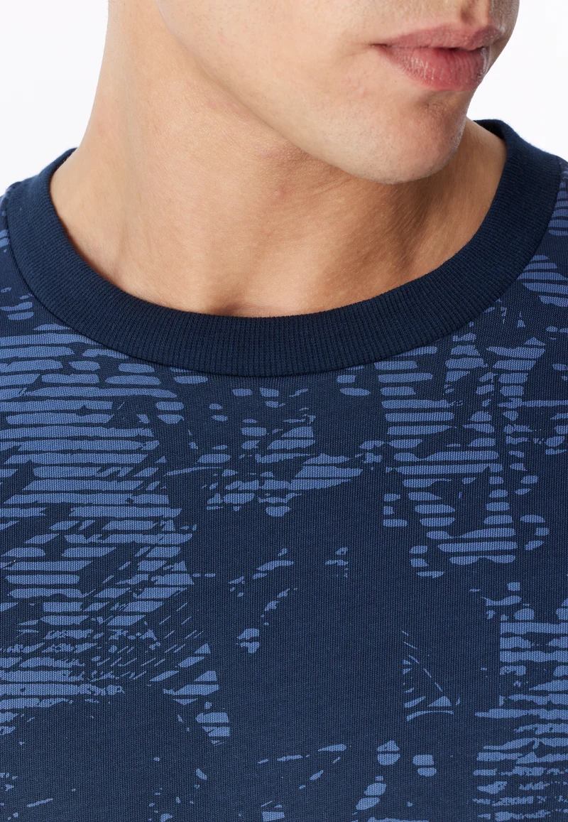 Shirt Blau gemustert - Mix+Relax