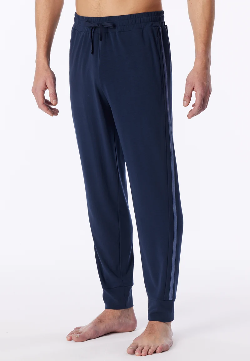 Hose mit Bündchen Blau - Mix+Relax