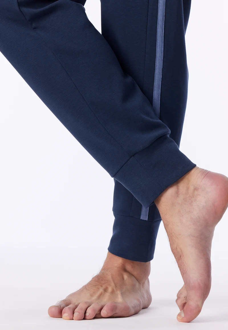 Hose mit Bündchen Blau - Mix+Relax