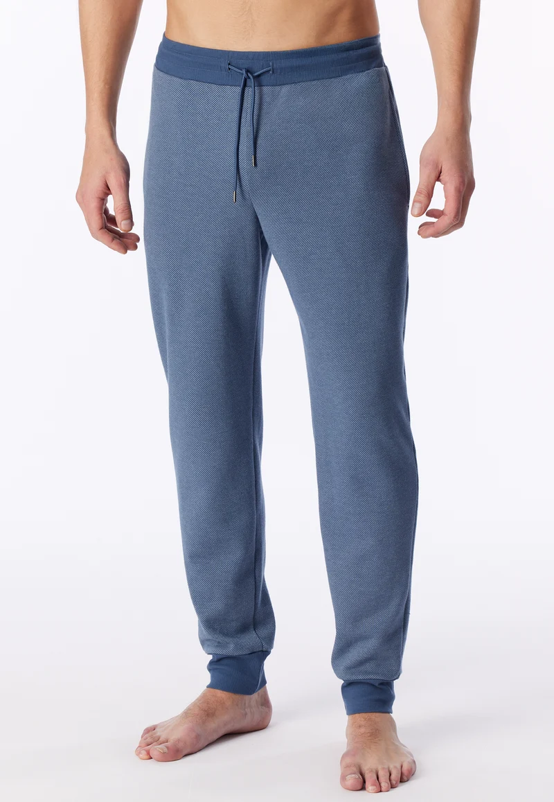 Hose mit Bündchen Blau - Mix+Relax