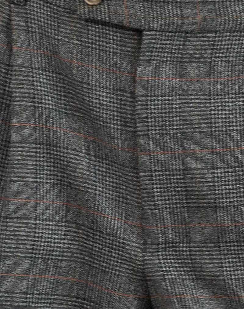 Pantalon Brayden à carreaux gris de tailleur