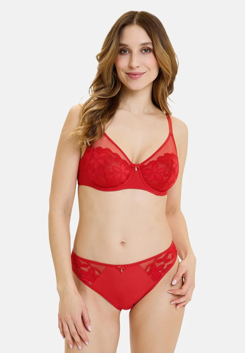 Soutien-gorge emboîtant Salomé Rouge Flamboyant