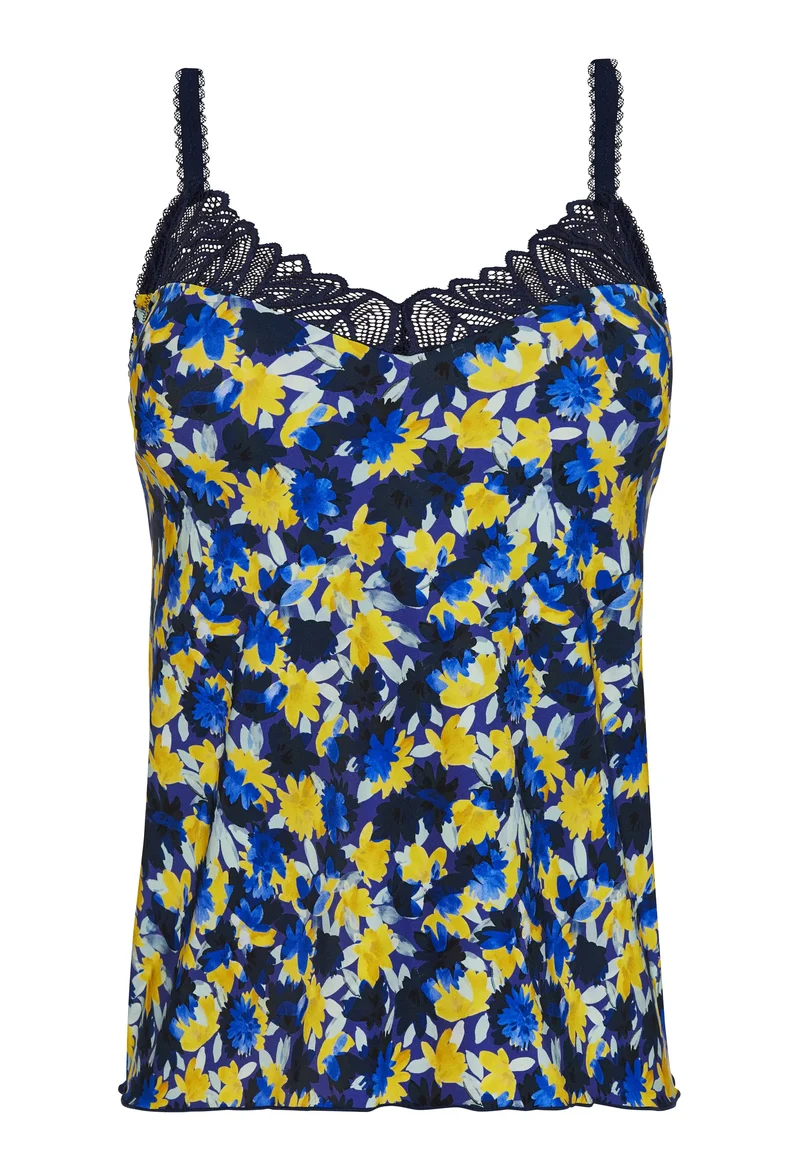 Caraco Célia Fleurs Bleues & Jaunes