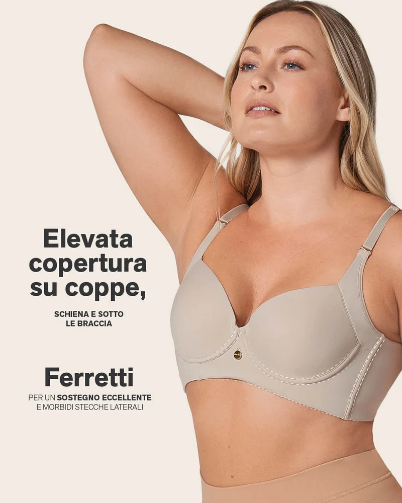 Pack de 2 soutiens-gorge push-up souples avec une bonne couverture au niveau des emmanchures et du dos