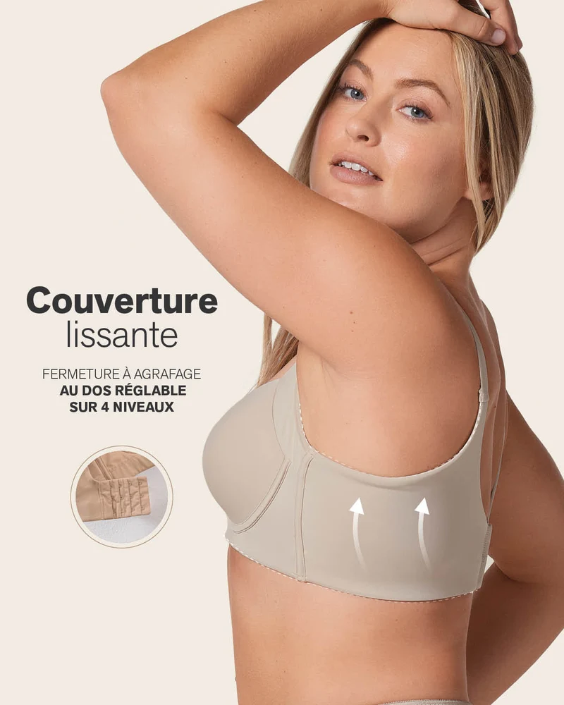 Pack de 2 soutiens-gorge push-up souples avec une bonne couverture au niveau des emmanchures et du dos