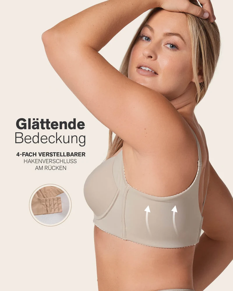Pack de 2 soutiens-gorge push-up souples avec une bonne couverture au niveau des emmanchures et du dos