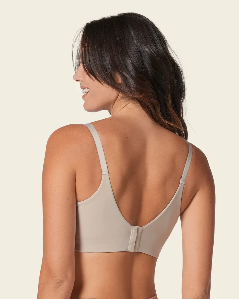 Soutien-gorge à push-up doux avec aisselles et dos très couvrants