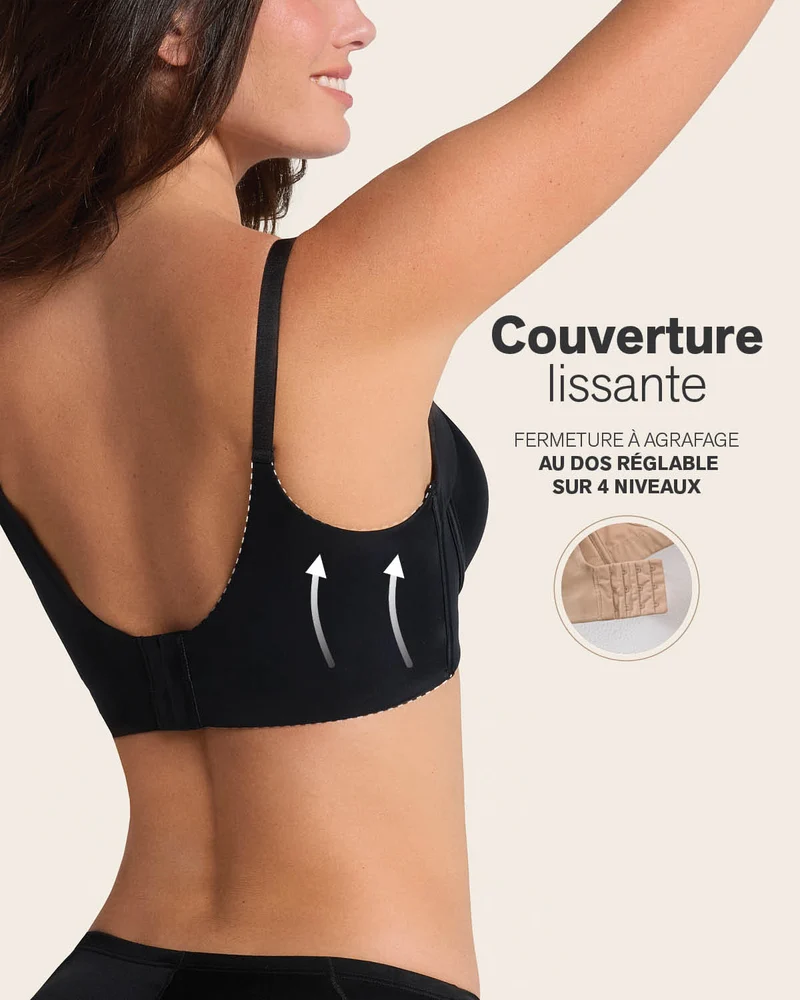 Pack de 2 soutiens-gorge push-up souples avec une bonne couverture au niveau des emmanchures et du dos