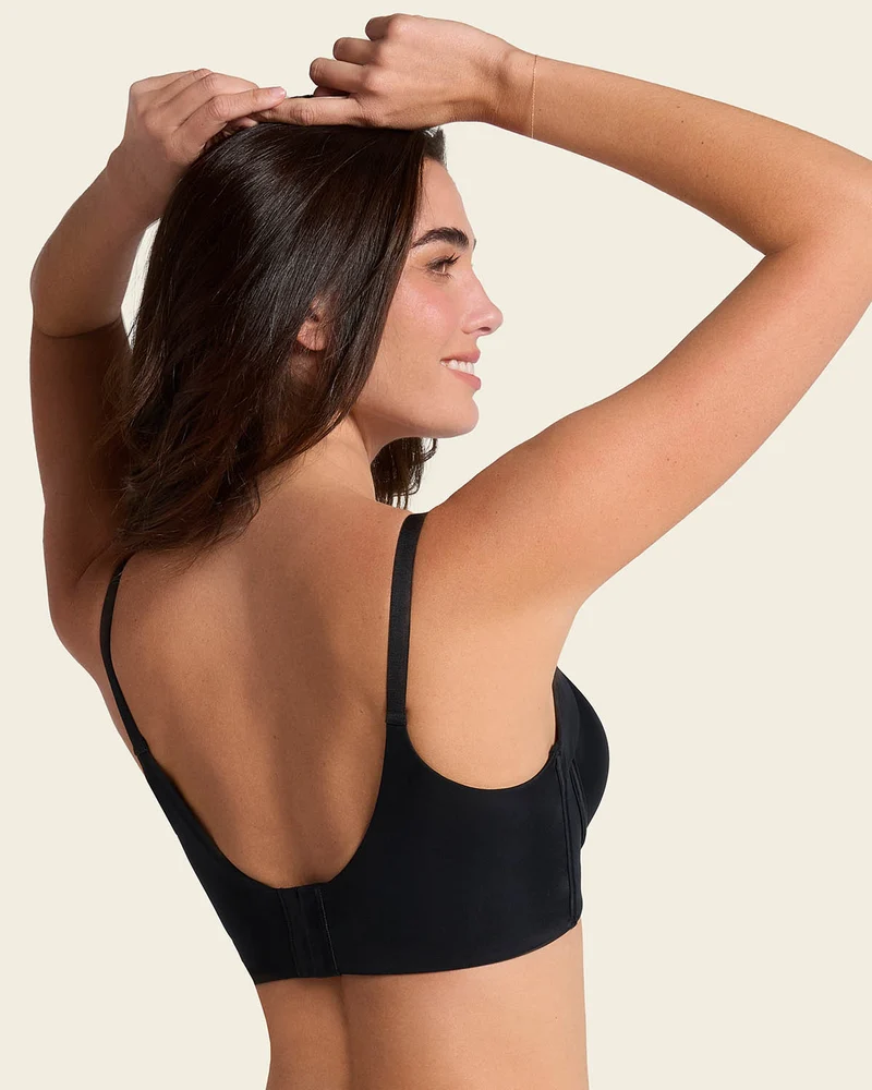 Soutien-gorge à push-up doux avec aisselles et dos très couvrants