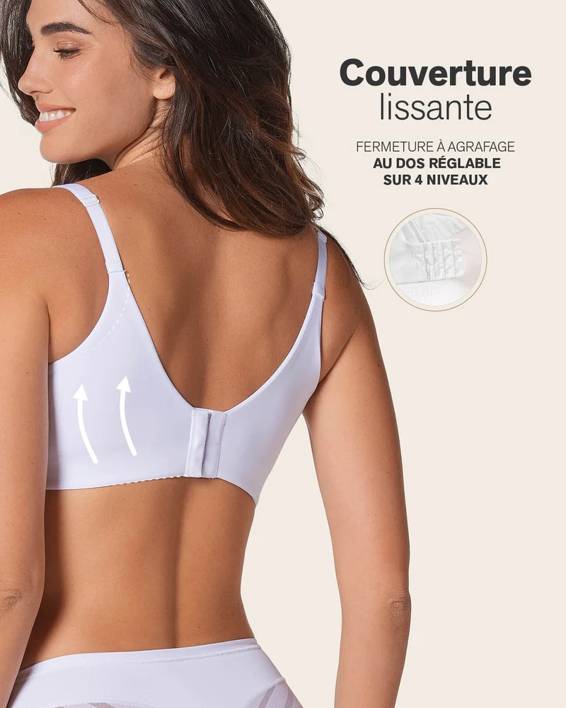 Pack de 2 soutiens-gorge push-up souples avec une bonne couverture au niveau des emmanchures et du dos
