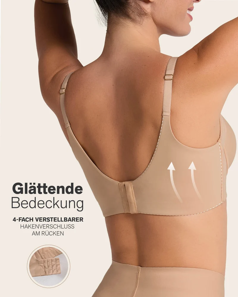 Soutien-gorge à push-up doux avec aisselles et dos très couvrants