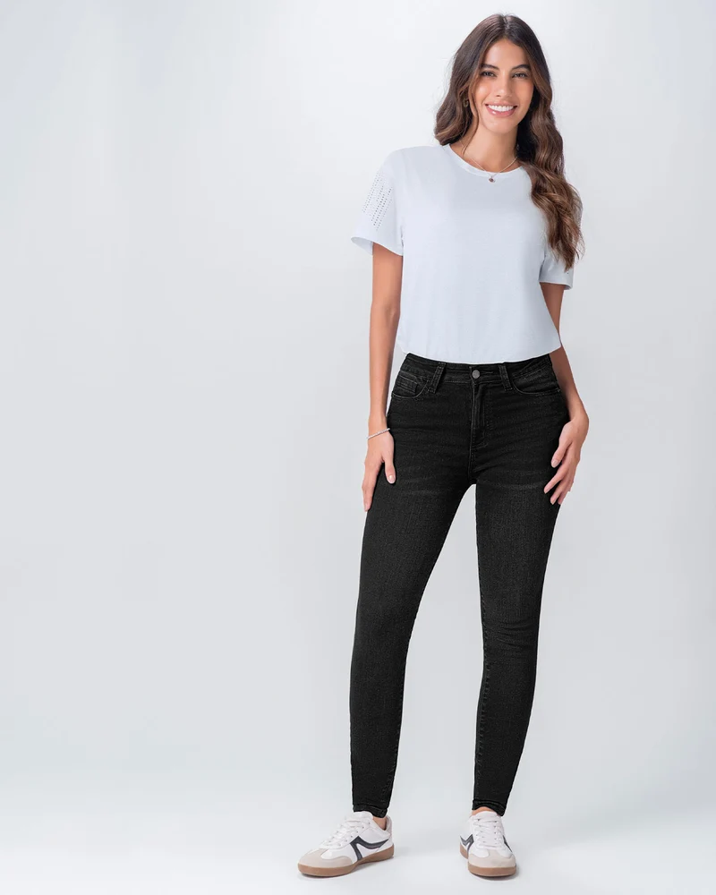 Jean skinny effet push-up