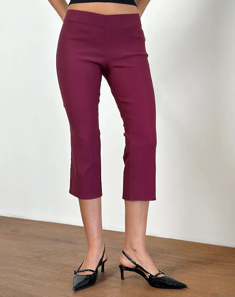 Pantalon Capri Kila, Tailoring Burgundy