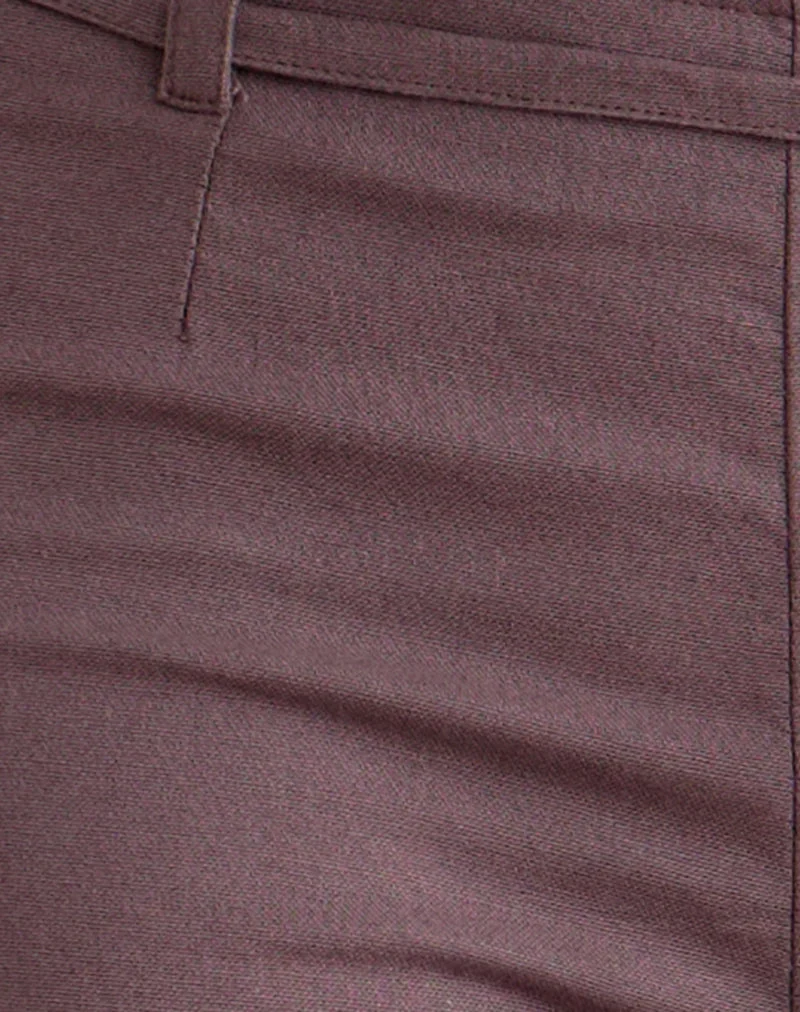 Pantalon Cisaw en lin, couleur marron taupe foncé