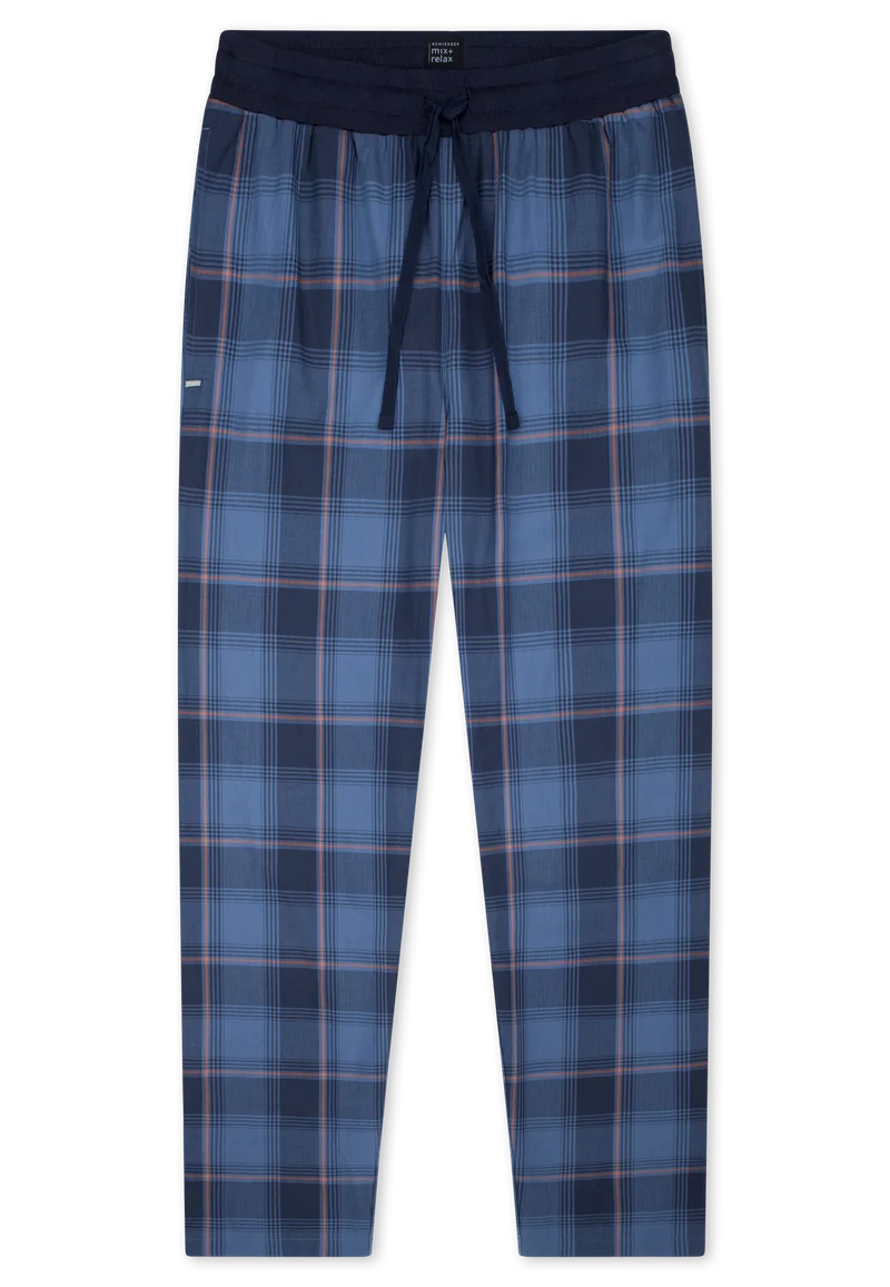 Hose Blau kariert - Mix+Relax
