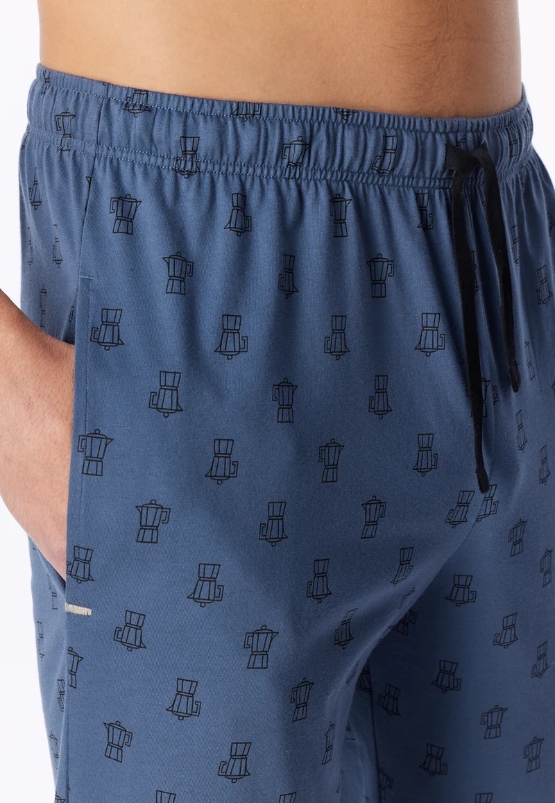Hose Blau gemustert - Mix+Relax
