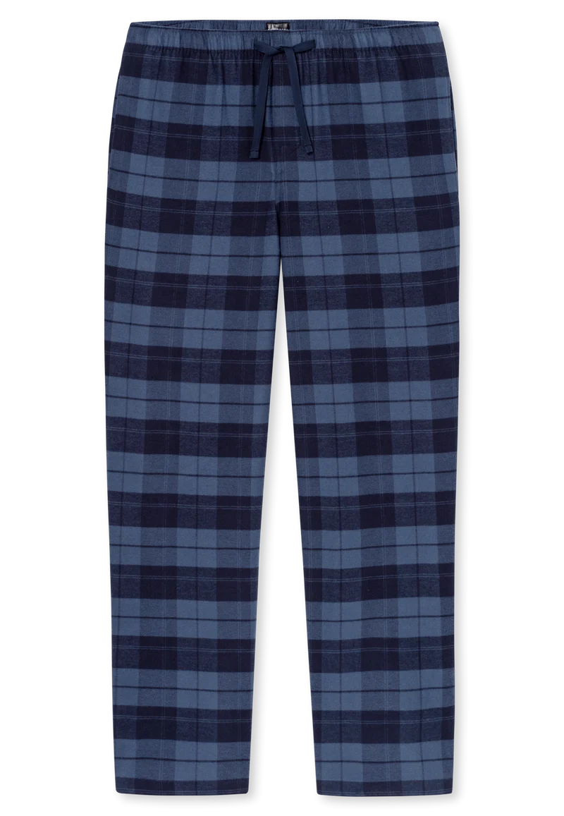 Pyjama Blau kariert - Selected Premium Warming