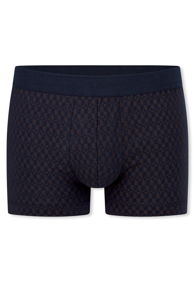 Enge Boxershorts Blau/Orange gemustert - 95/5