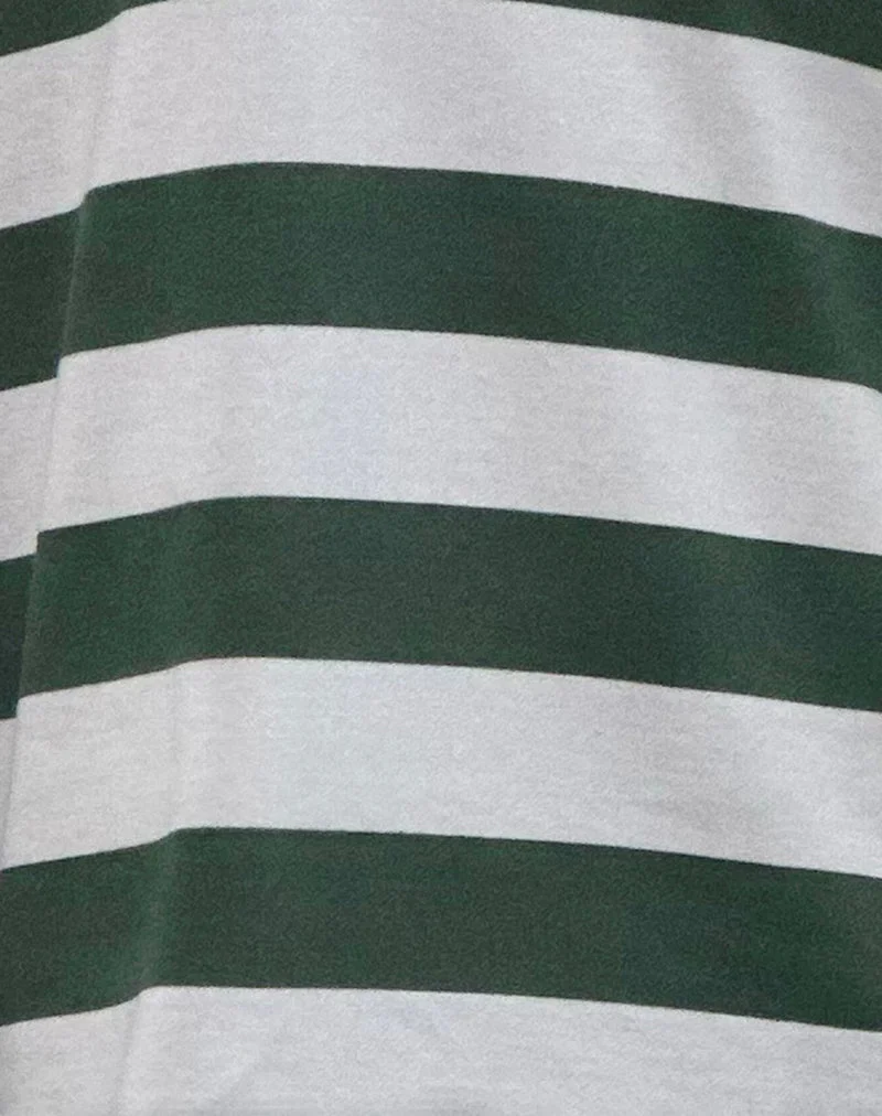 Maillot de rugby Kumara en vert, kaki et blanc