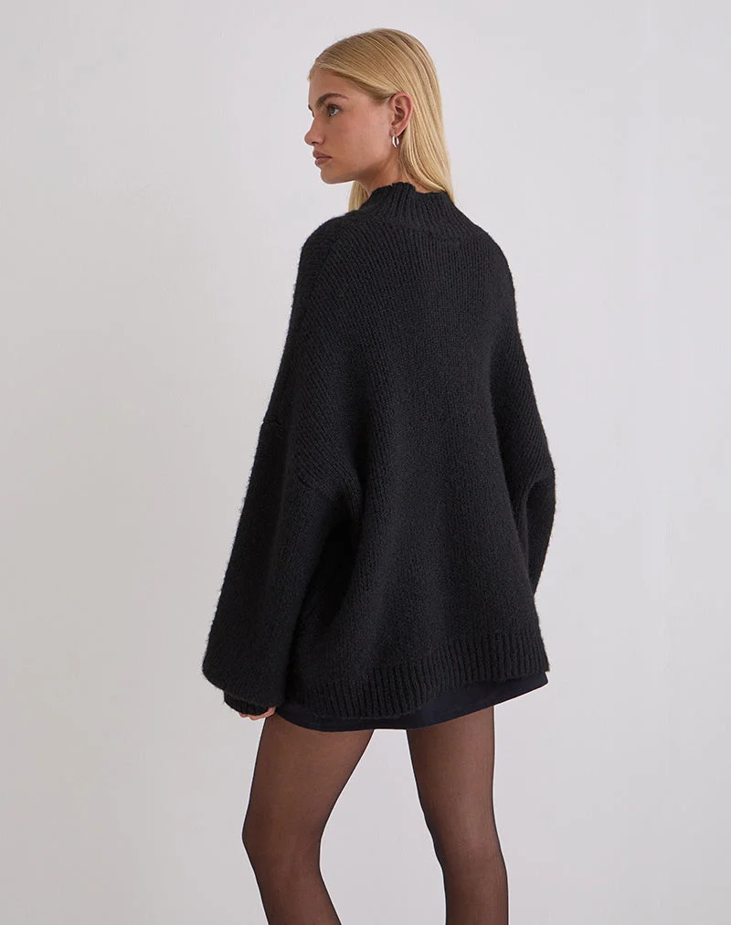 Pull oversize Amato en noir