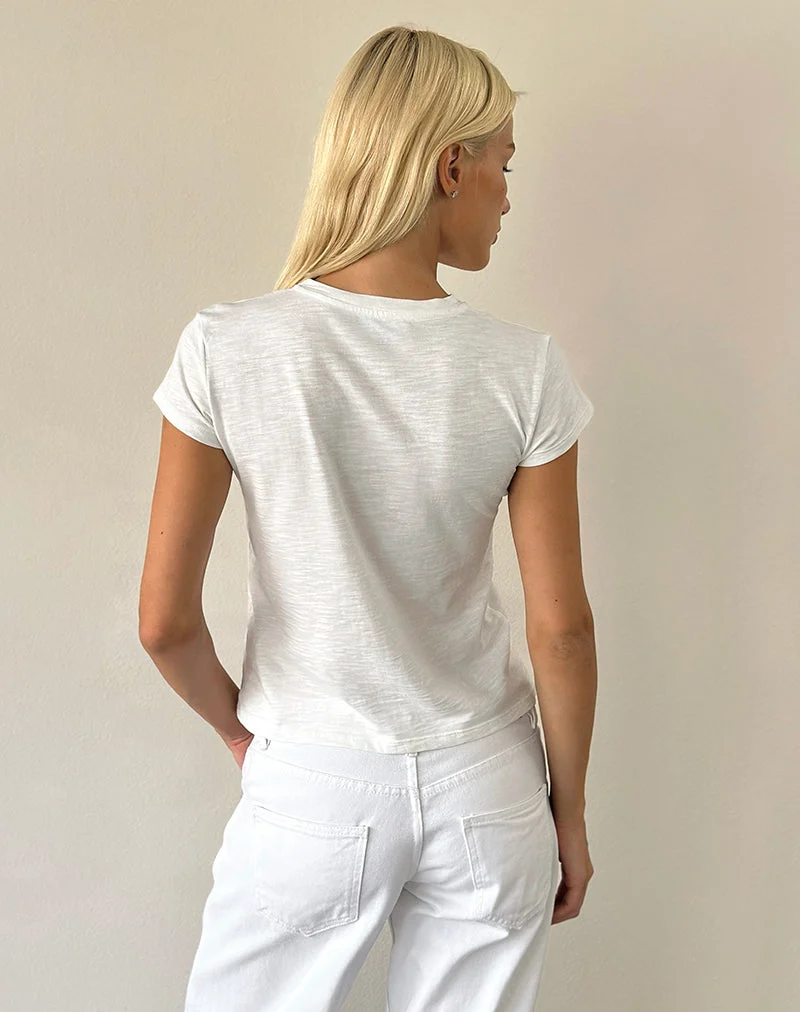 Clio Baggy Tee en ivoire