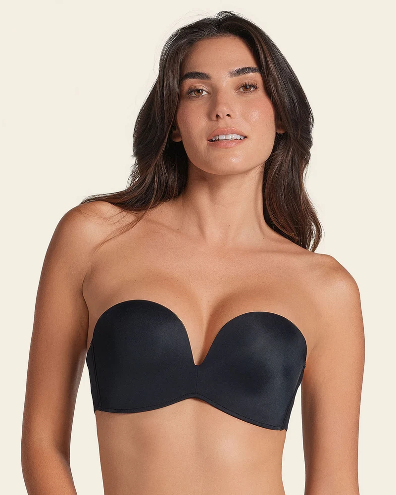 Soutien-gorge sans bretelles à push-up rembourré