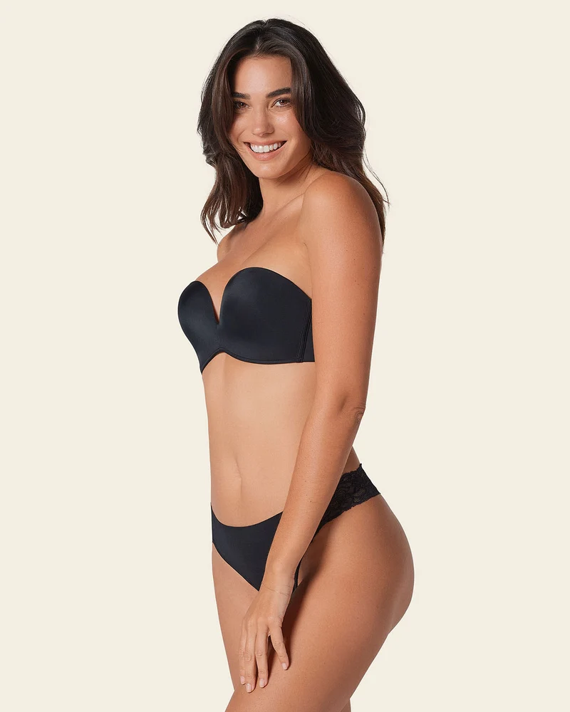 Soutien-gorge sans bretelles à push-up rembourré