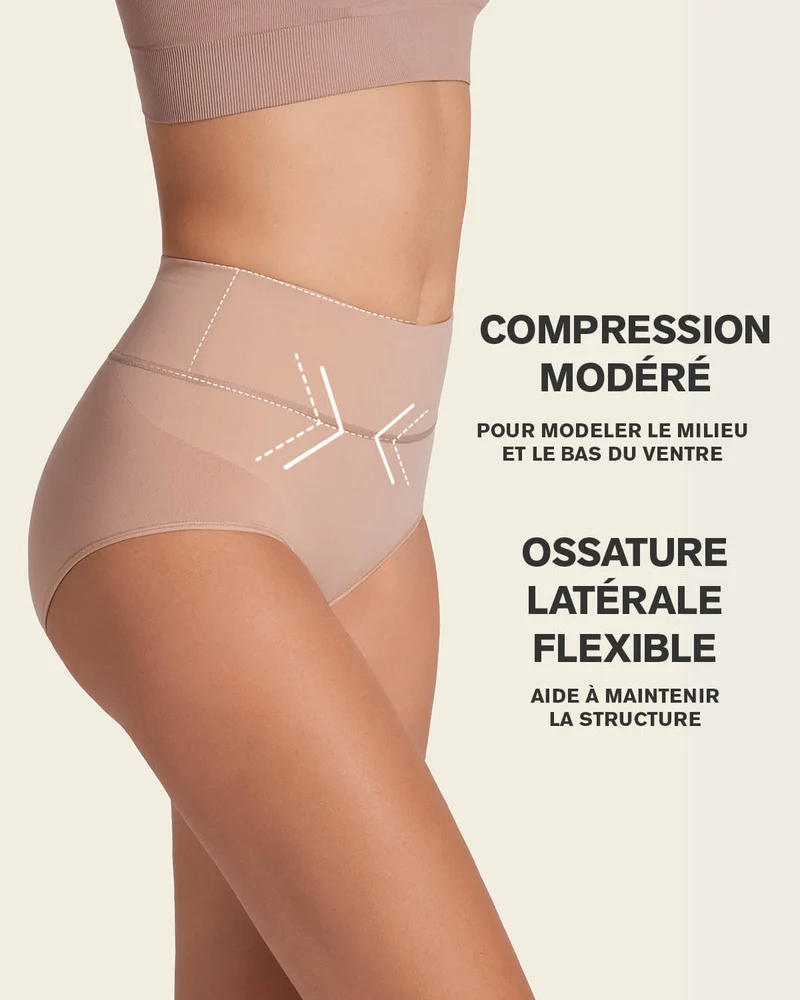 Bas amincissant doux à taille haute