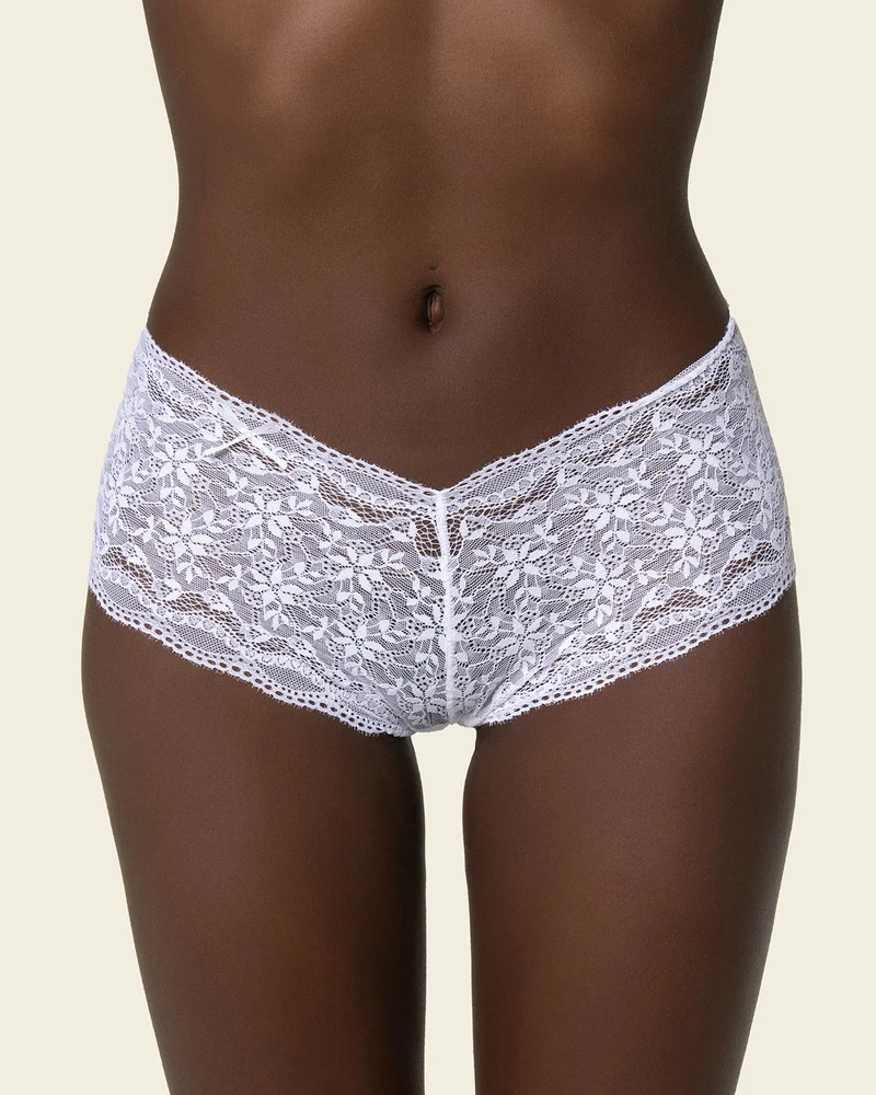 Culotte style hipster en dentelle sexy avec gousset en coton