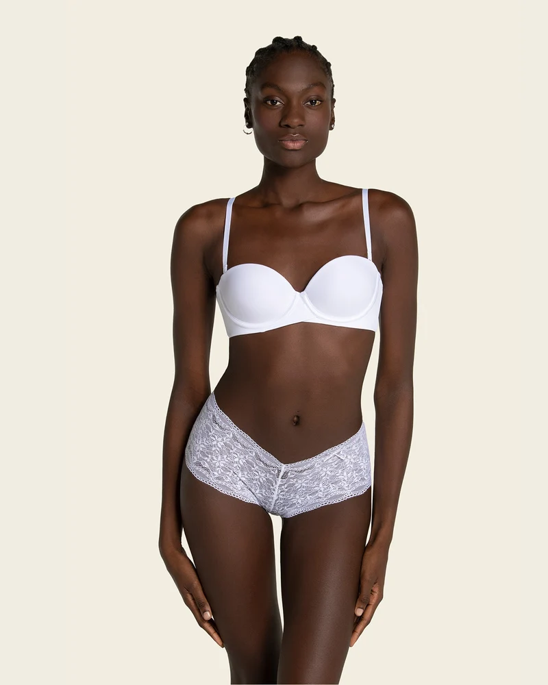 Culotte style hipster en dentelle sexy avec gousset en coton