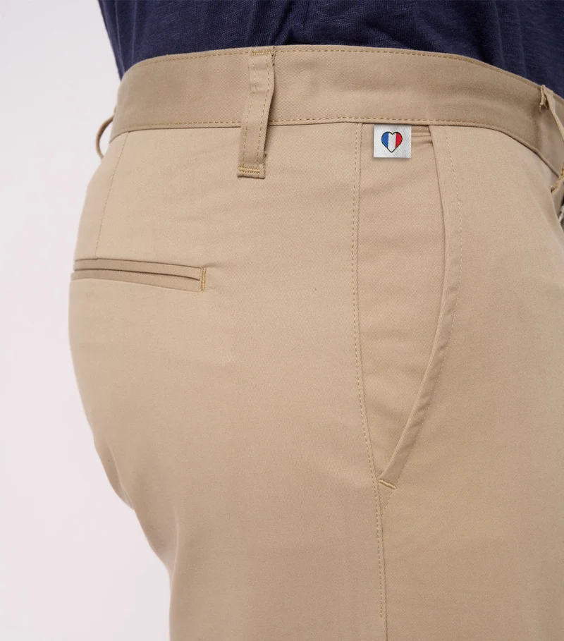 Bermuda Homme coton Beige