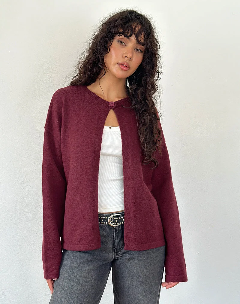 Cardigan Maureen en vin