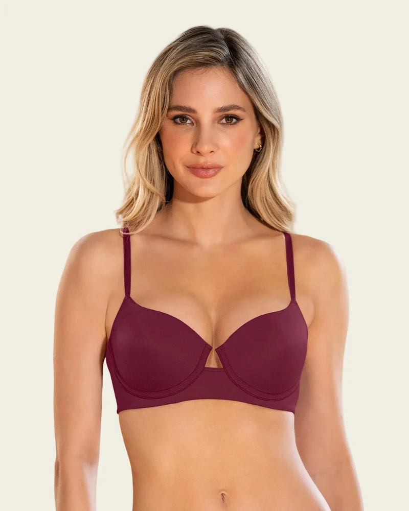 Soutien-gorge à effet liftant et décolleté profond