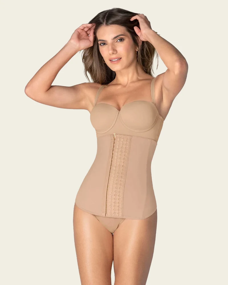 Ceinture abdominale avec baleines latérales flexibles