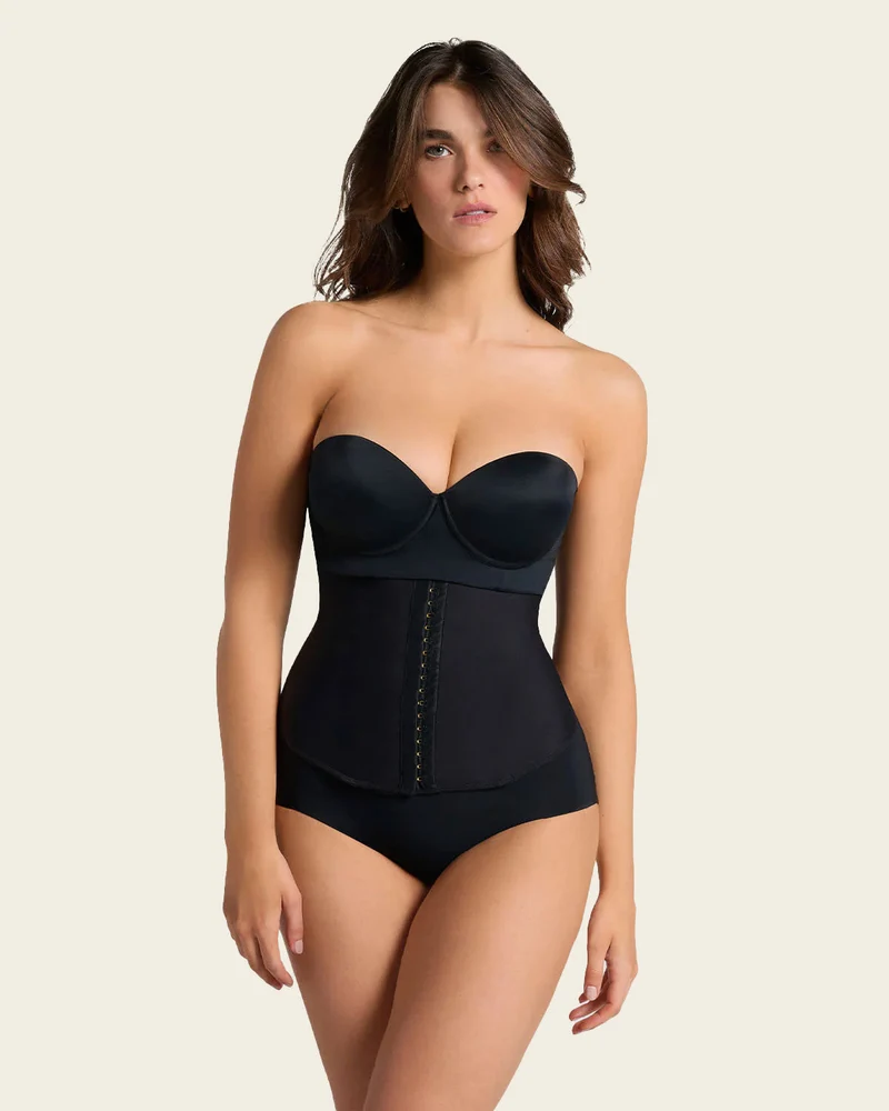 Ceinture abdominale avec baleines latérales flexibles