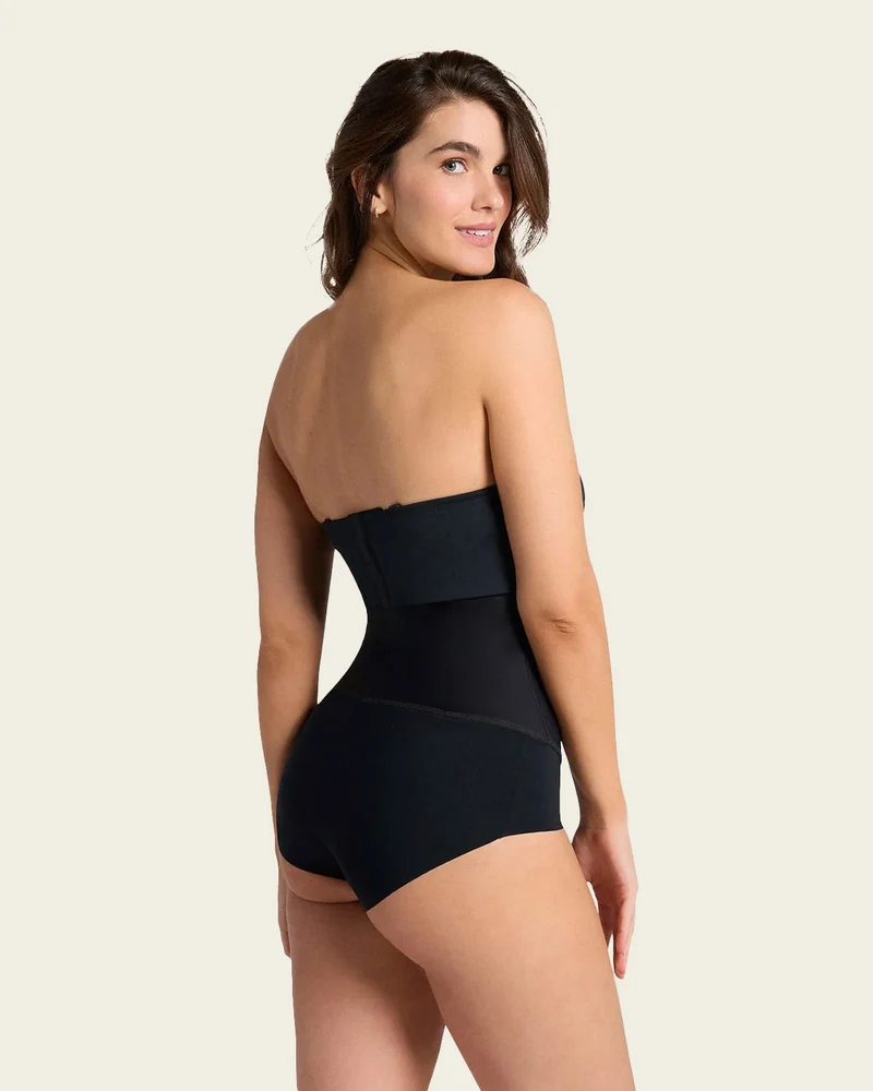 Ceinture abdominale avec baleines latérales flexibles