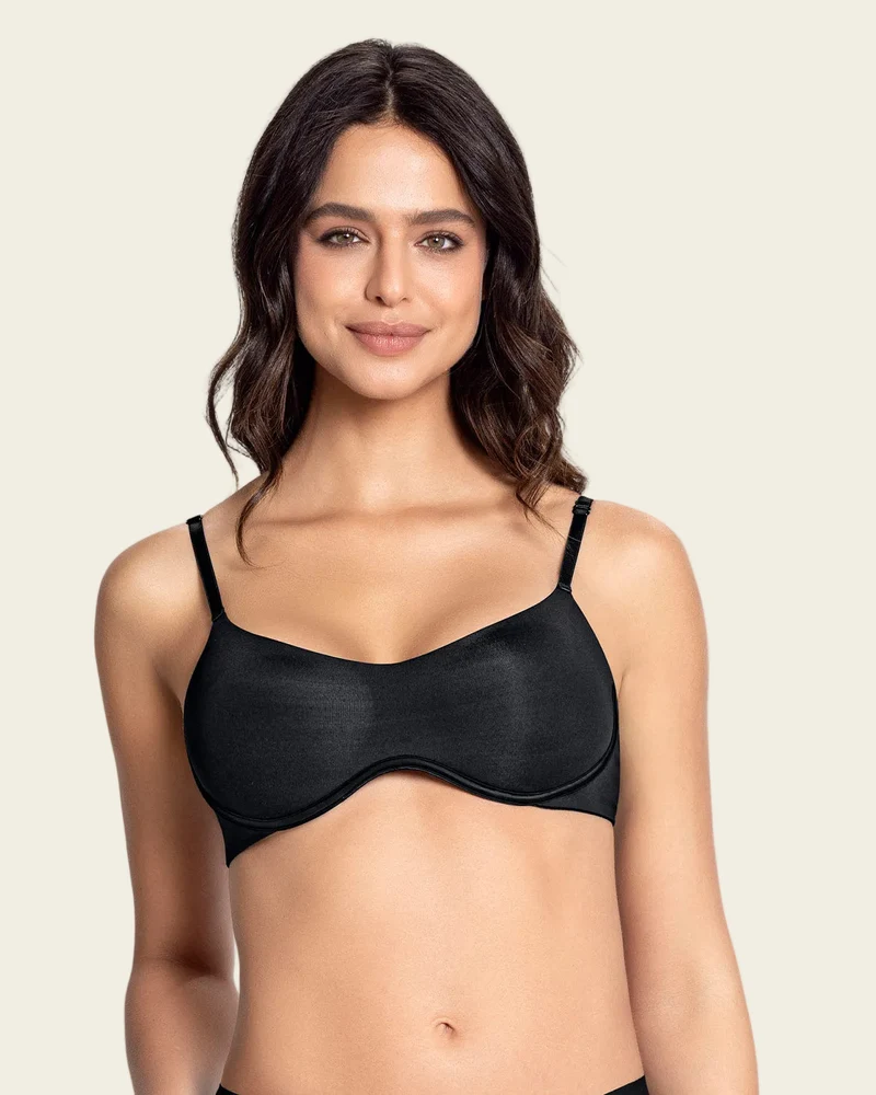 Bustier convertible en dentelle à demi-bonnets