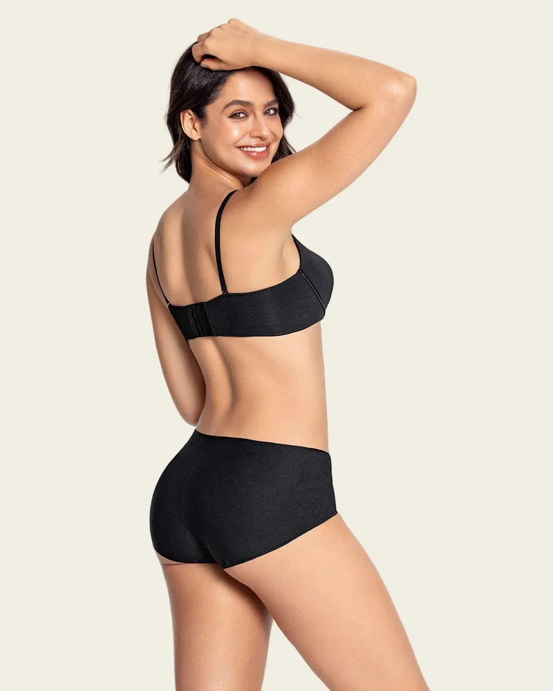 Bustier convertible en dentelle à demi-bonnets