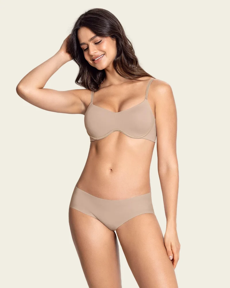 Bustier convertible en dentelle à demi-bonnets