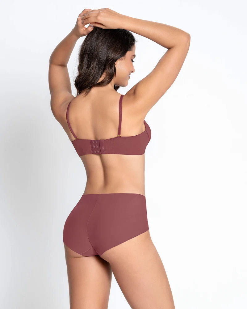 Bustier convertible en dentelle à demi-bonnets