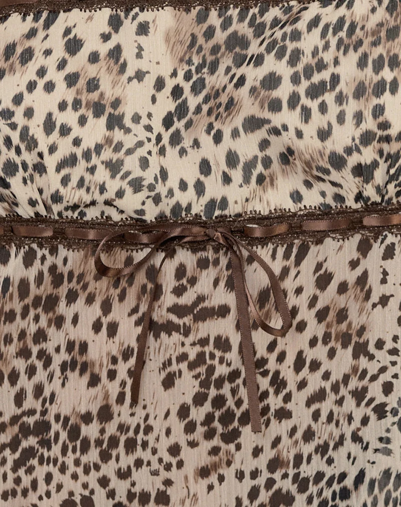 Top Cami Ancika, léopard sauvage