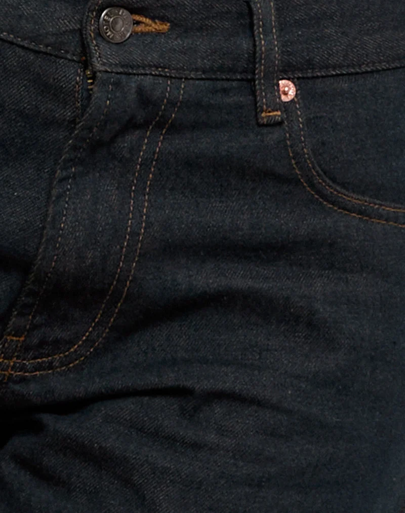 Jean parallèle slim en indigo