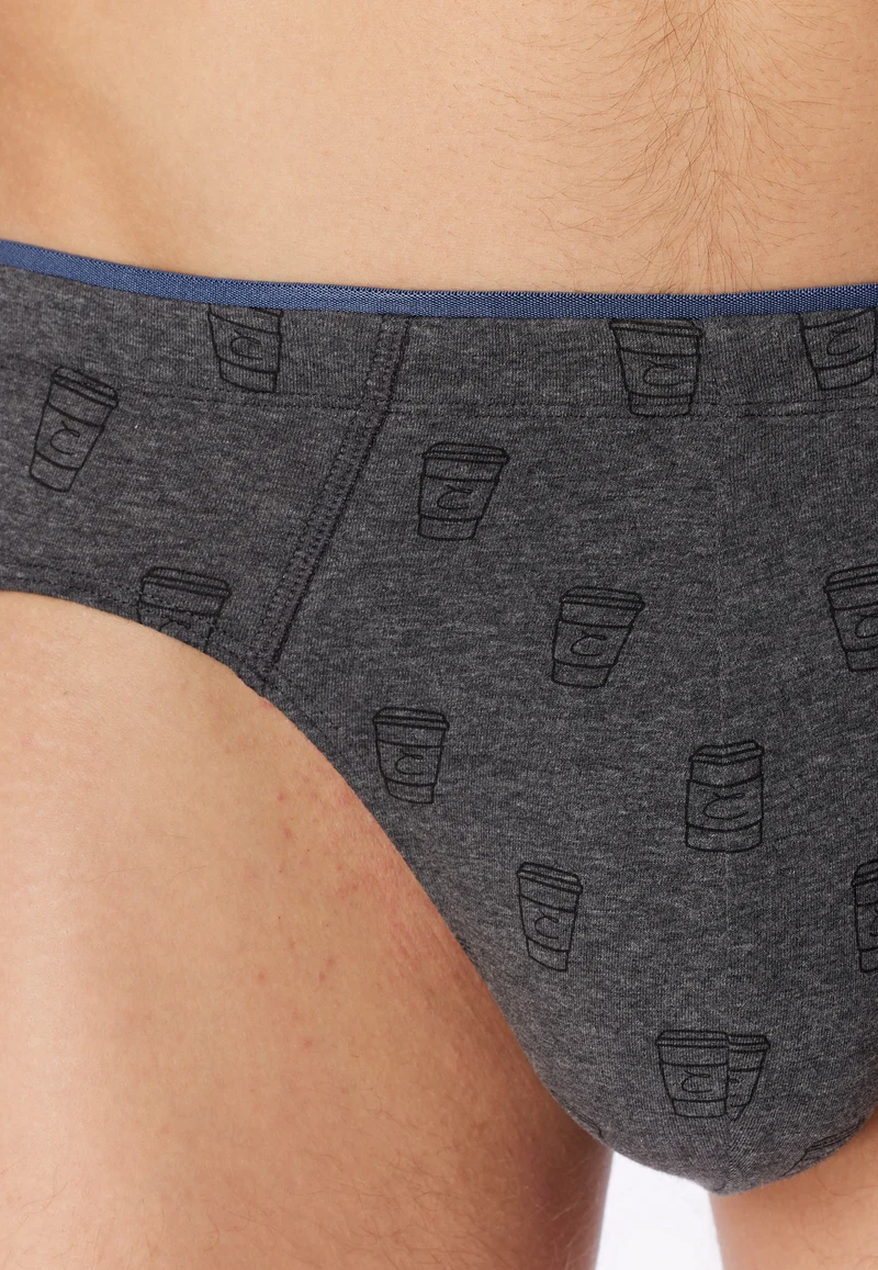 Slip Grau gemustert - 95/5