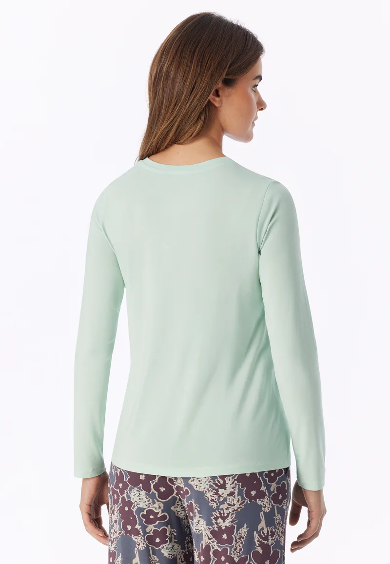 Shirt V-Ausschnitt Mint - Mix+Relax
