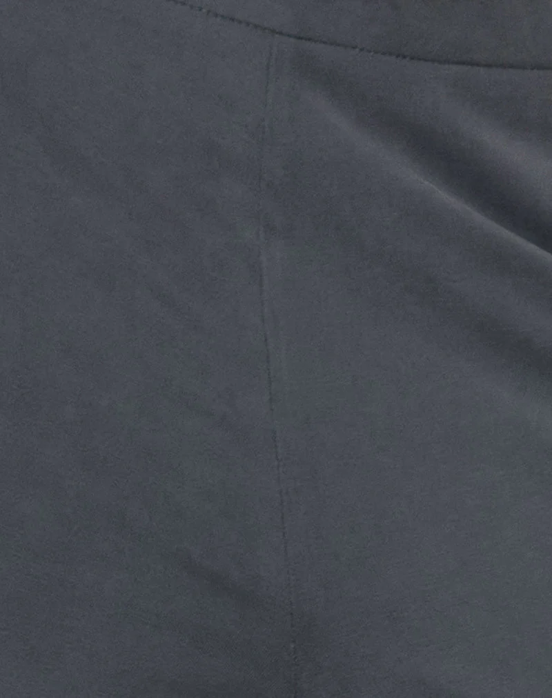 Pantalon large Baku, gris foncé