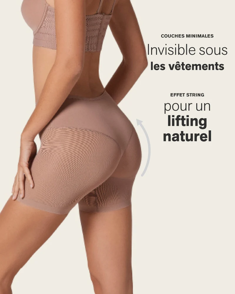 Shorty gainant sans coutures à contrôle lisse