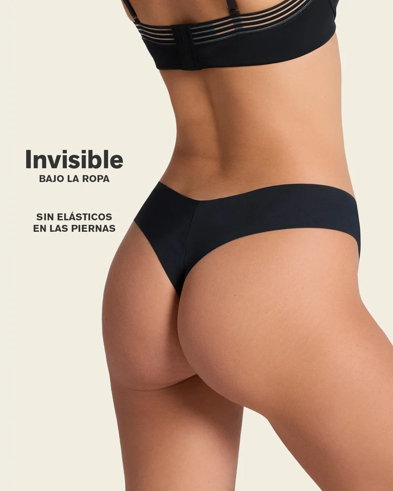 Culotte brésilienne invisible ultra plate sans élastiques et peu de coutures