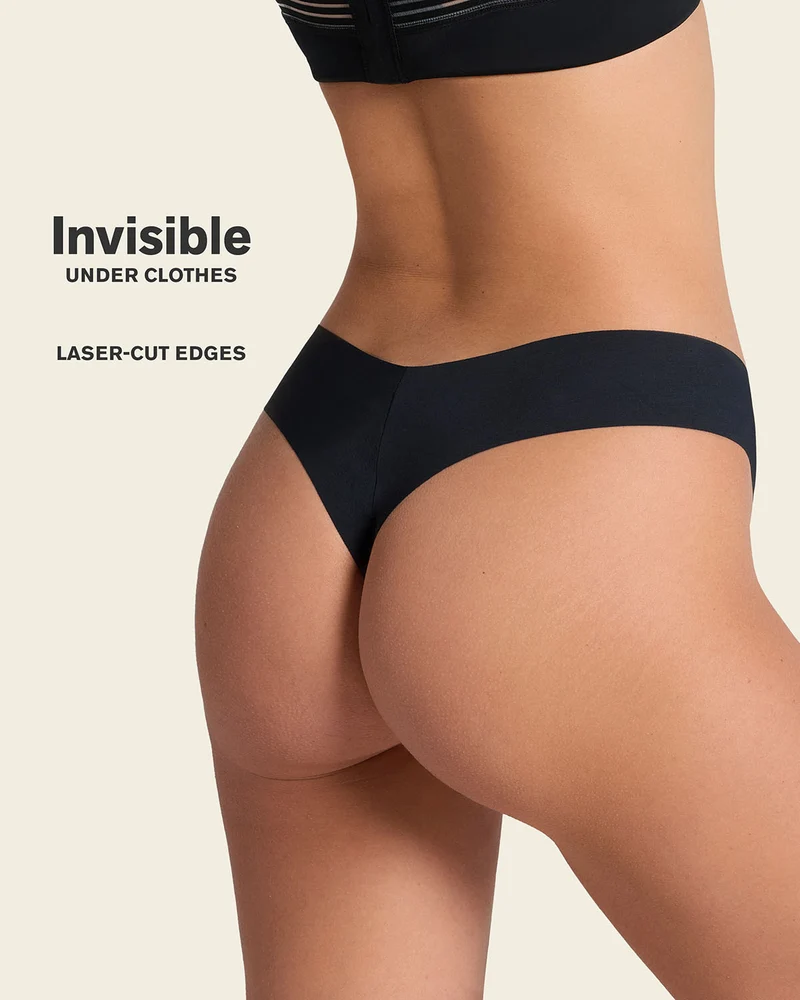Culotte brésilienne invisible ultra plate sans élastiques et peu de coutures